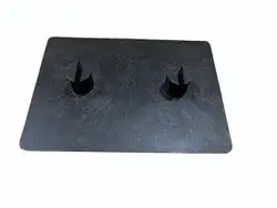 Black Plastic Spacer Rectangle